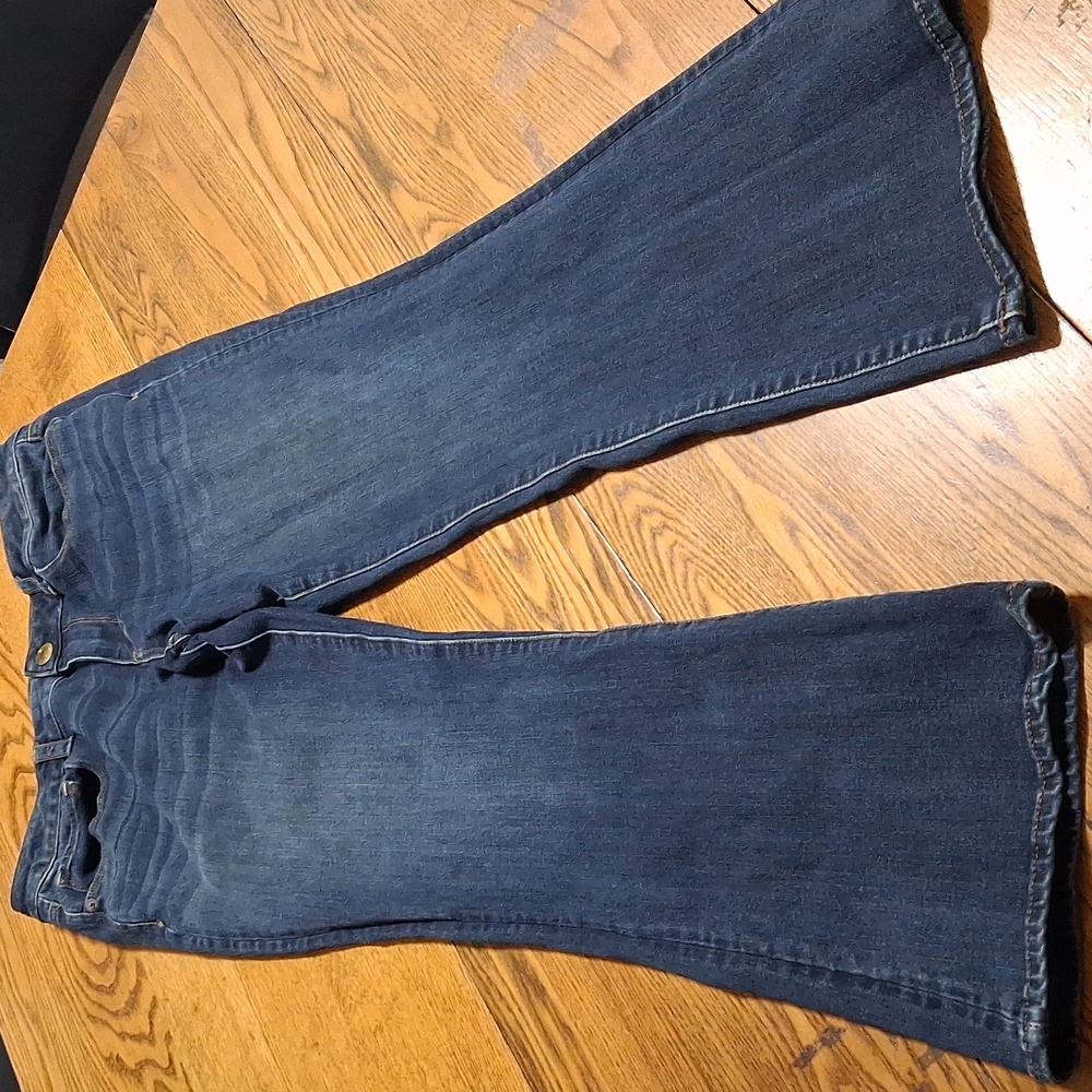 AMERICAN EAGLE Jeans Women 12 SHORT SKINNY KICK Womens  Pants Preowned BLUE